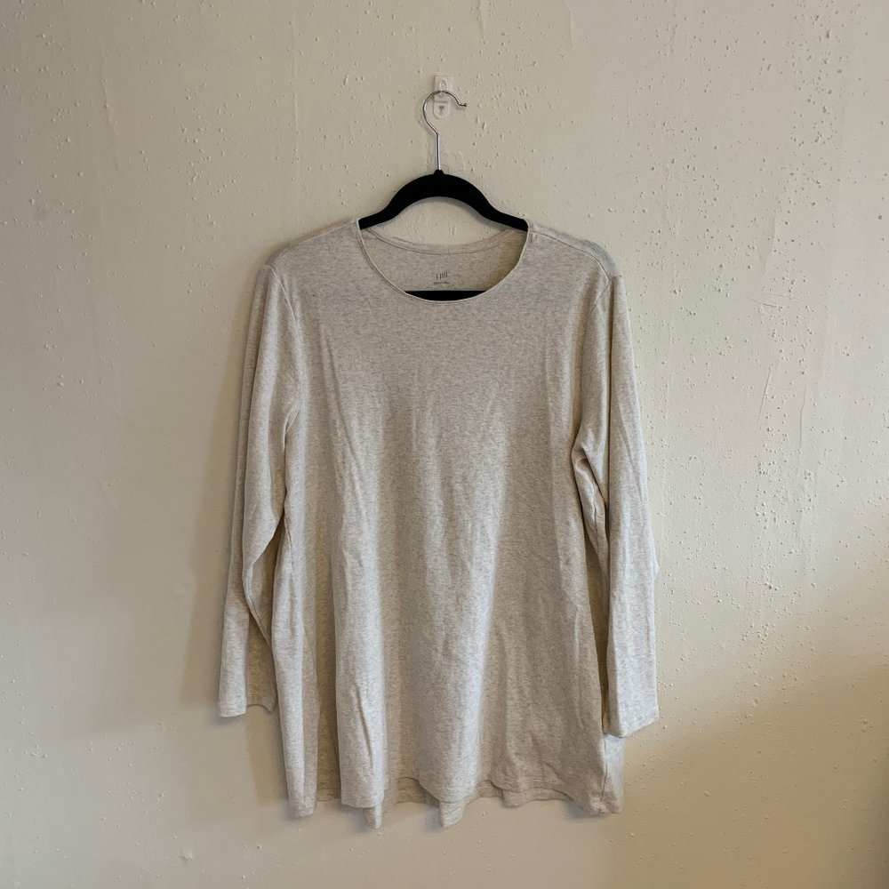 J. Jill Pima Crew-Neck Long-Sleeve Tee Size 2X